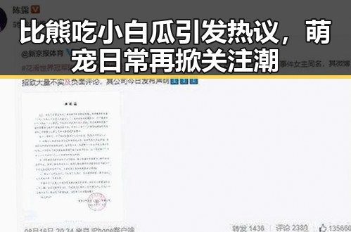 比熊吃小白瓜引发热议，萌宠日常再掀关注潮